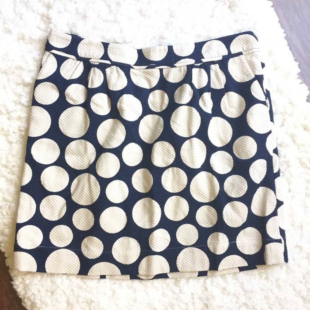 Boden Blue Polka Dot Skirt WG484